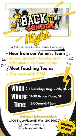 Back to School Night Flyer